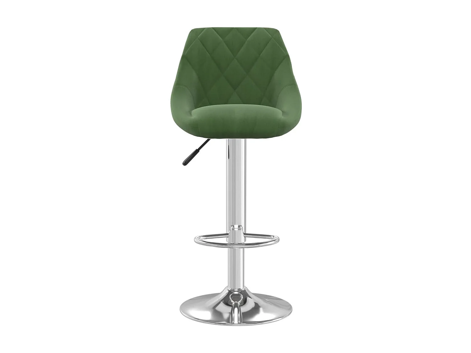 Tabourets de bar lot de 2 vert foncé velours