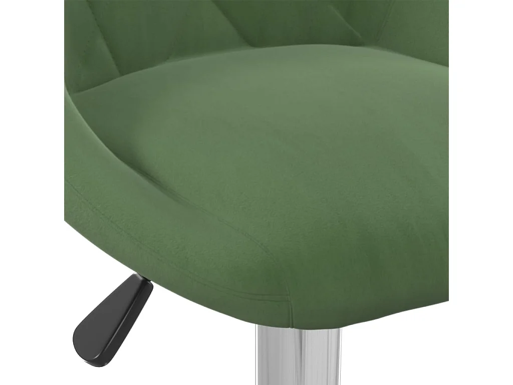 Tabourets de bar lot de 2 vert foncé velours