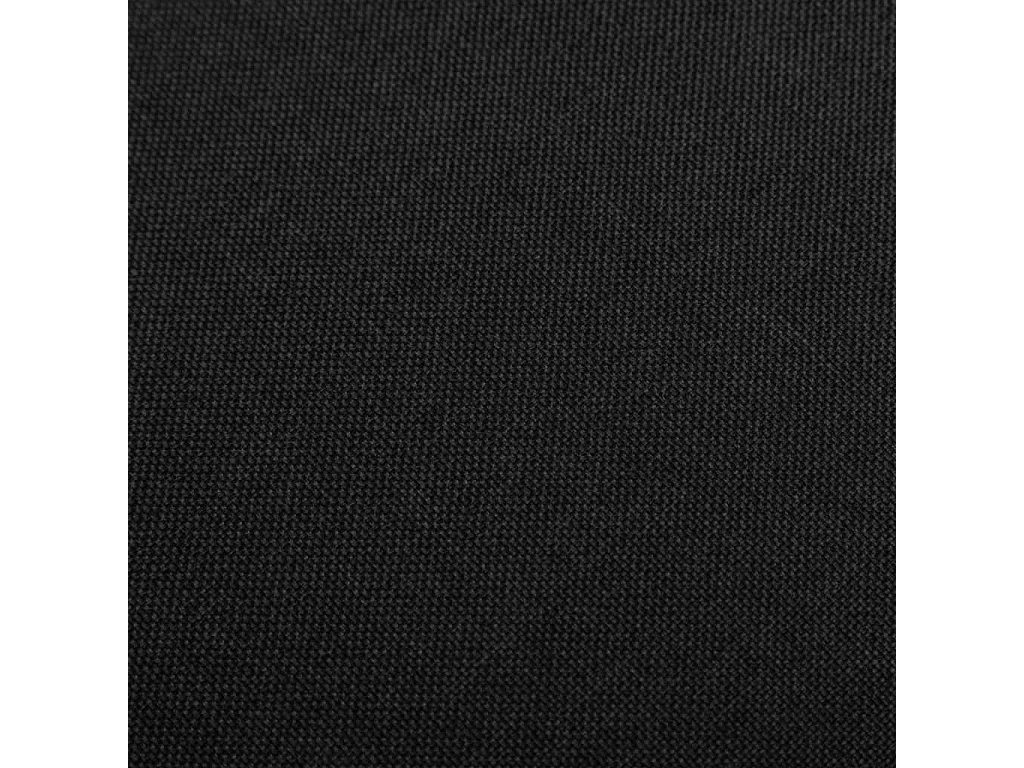 Tabourets de bar lot de 2 noir tissu