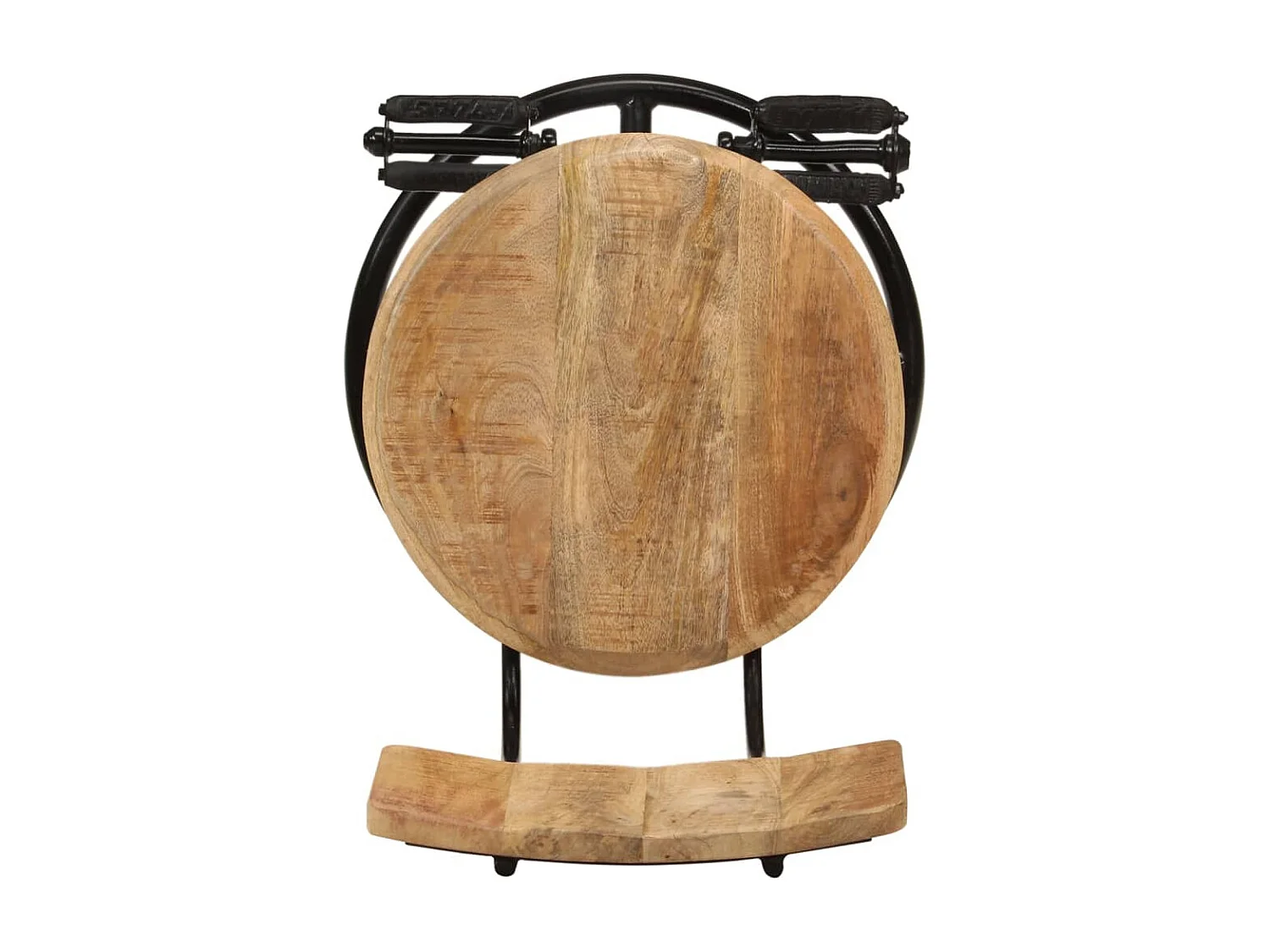 Taburetes de cocina 2 unidades madera maciza de mango