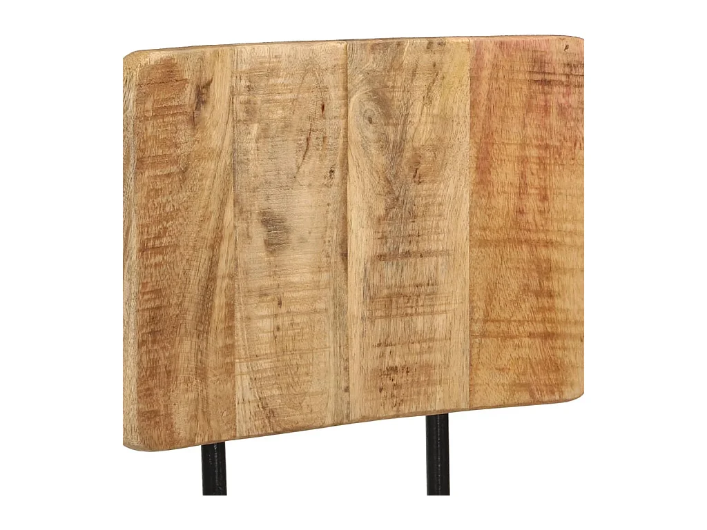 Barhocker 2 Stk. Massivholz Mango