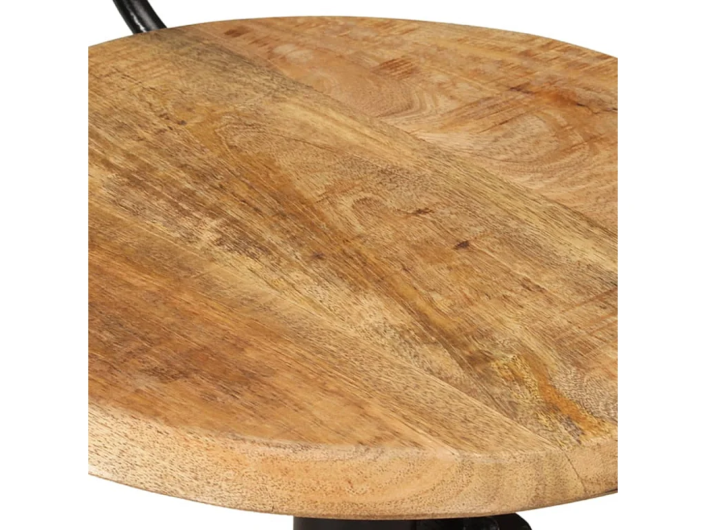 Tabourets de bar lot de 2 bois massif de manguier