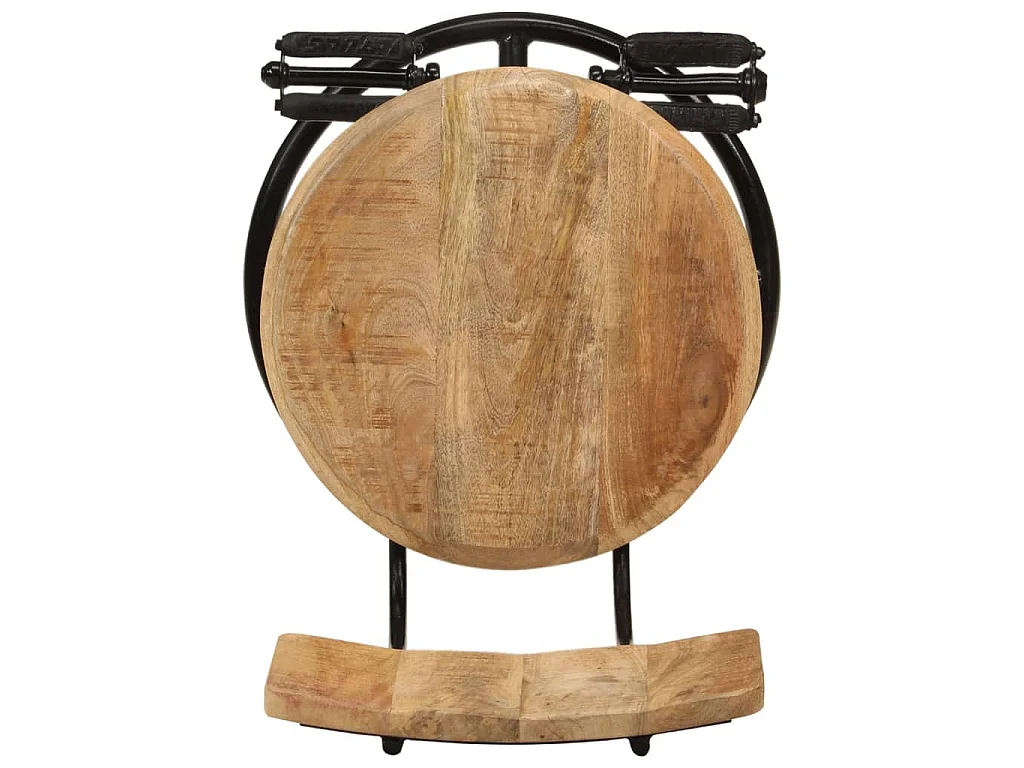 Tabourets de bar lot de 2 bois massif de manguier