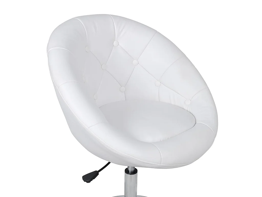 Banco de bar couro artificial branco