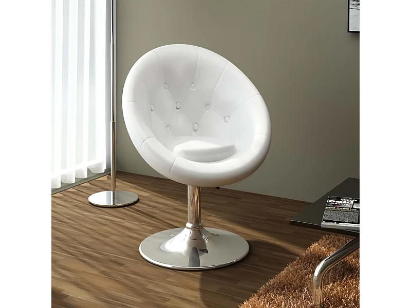 Tabouret de bar Blanc Similicuir