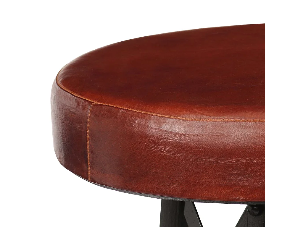 Tabourets de bar lot de 2 cuir véritable