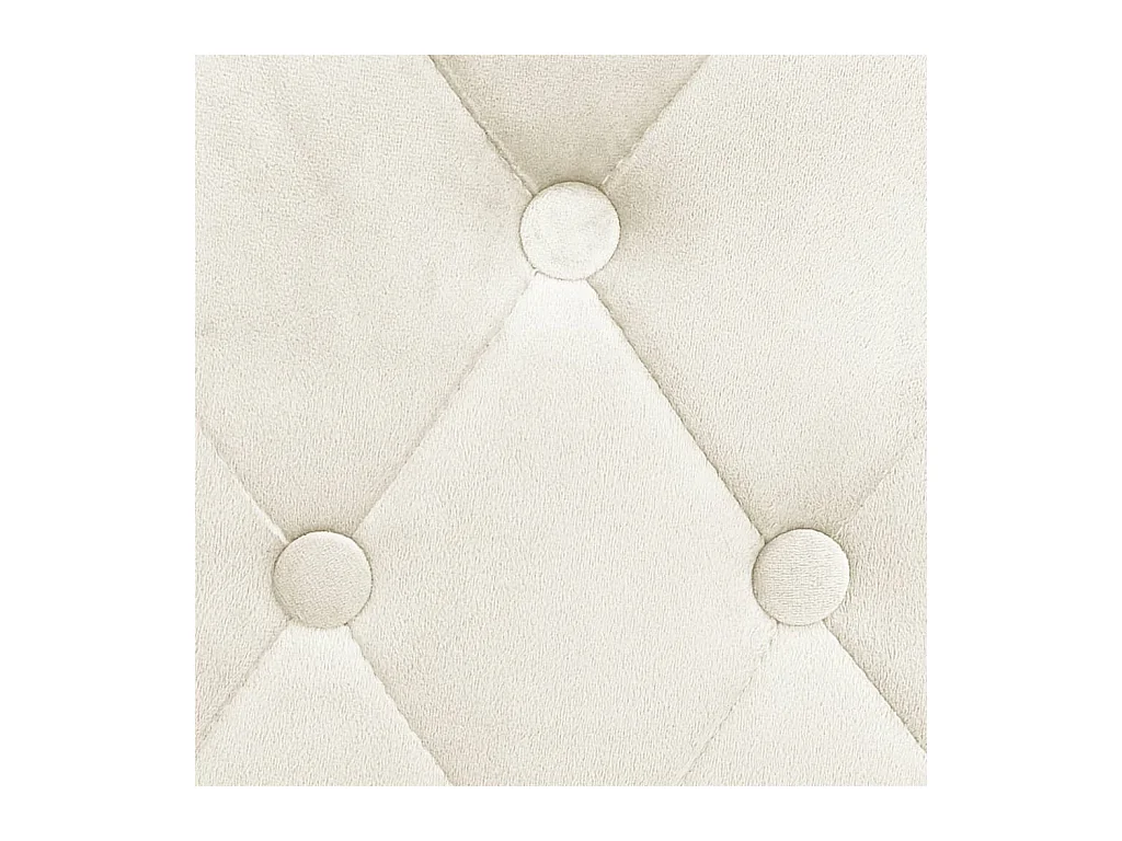 Chaises de bar lot de 2 crème velours