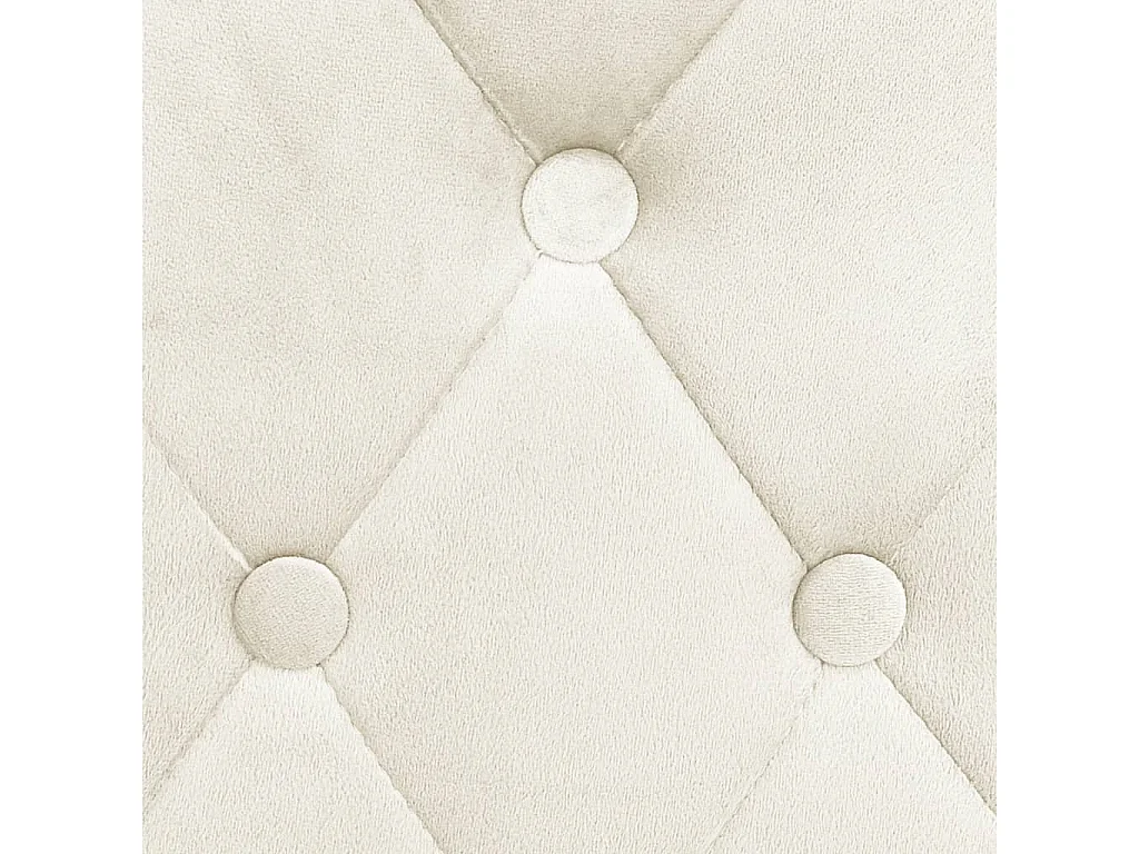 Chaises de bar lot de 2 crème velours