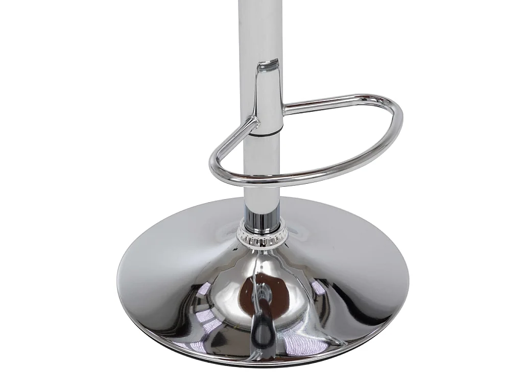 Barkrukken 2 st gebogen hout en kunstleer crèmekleurig