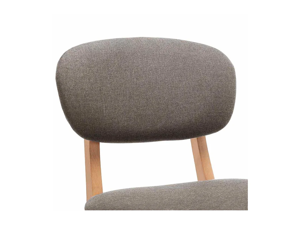 Taburetes de cocina 2 unidades tela gris taupe