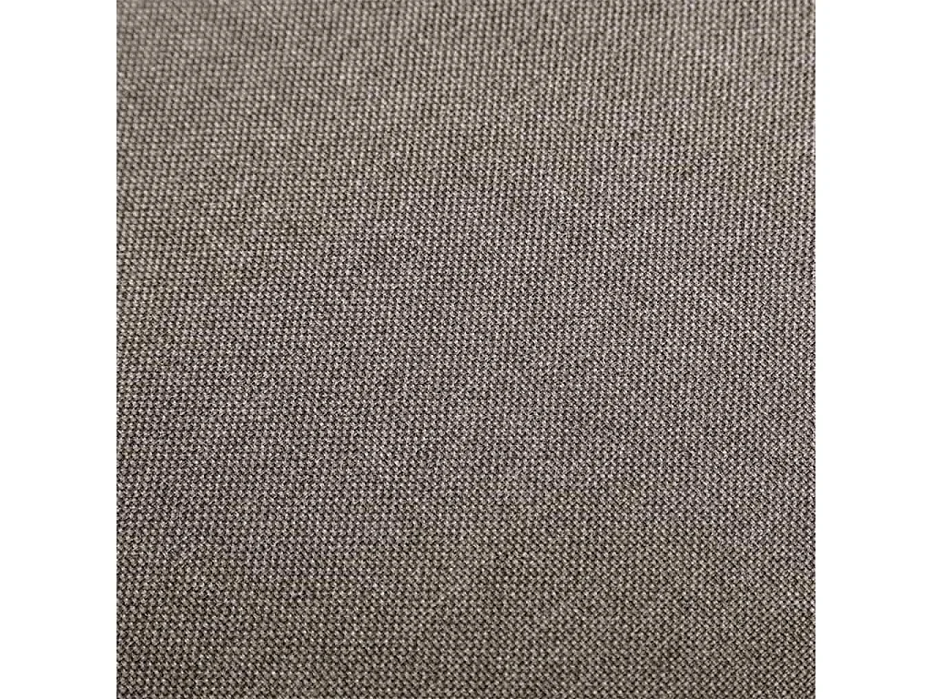 Tabourets de bar lot de 2 taupe tissu