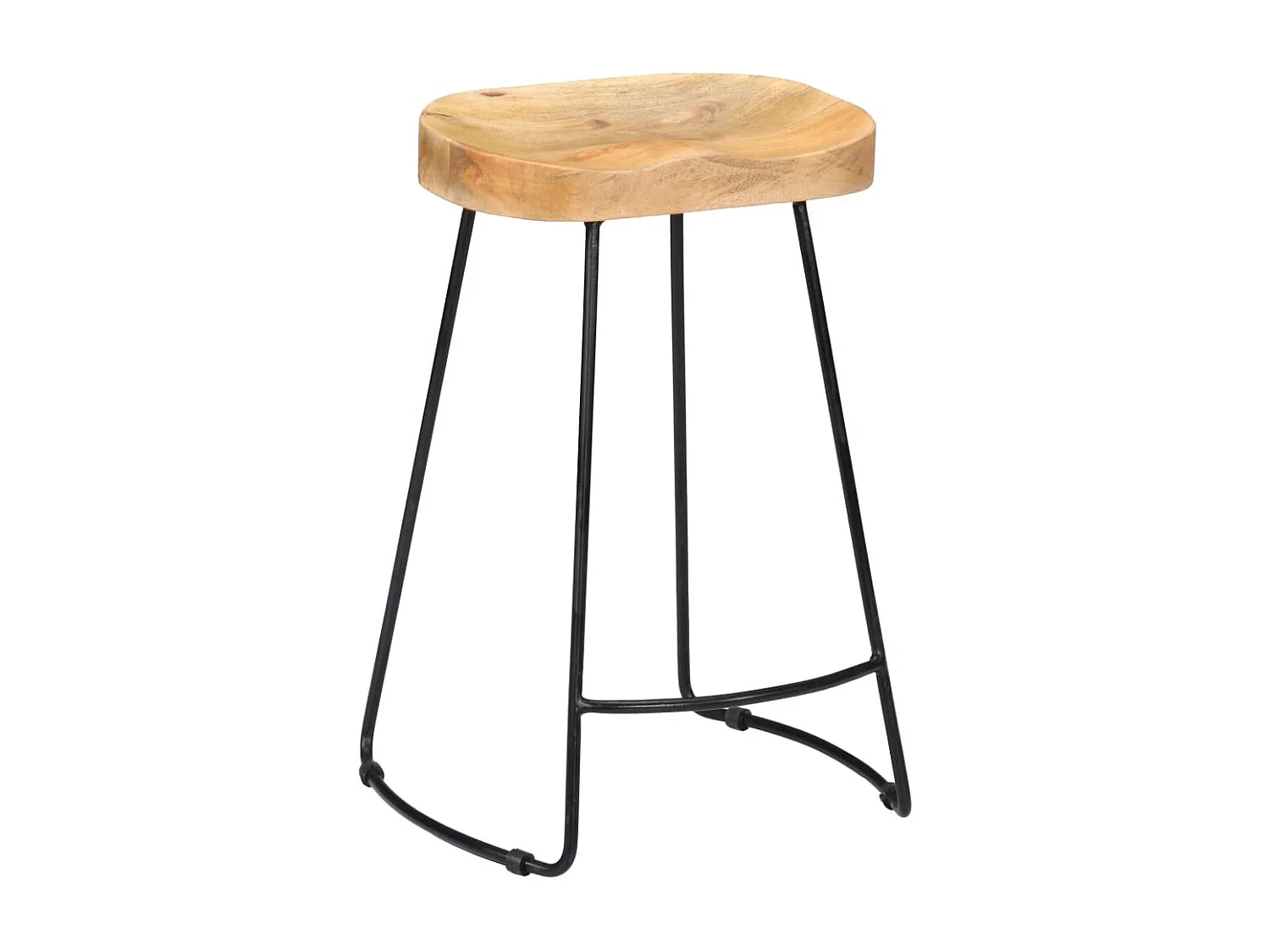 Bancos de bar Gavin 2 pcs madeira mangueira maciça