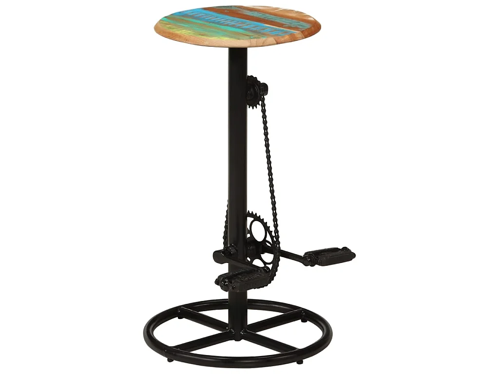 Barhocker 2 Stk. Altholz Massiv