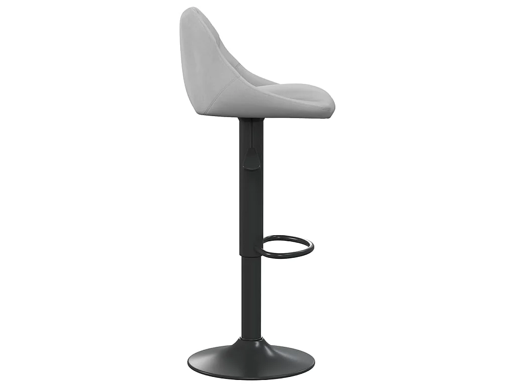 Tabouret de bar Gris clair Velours
