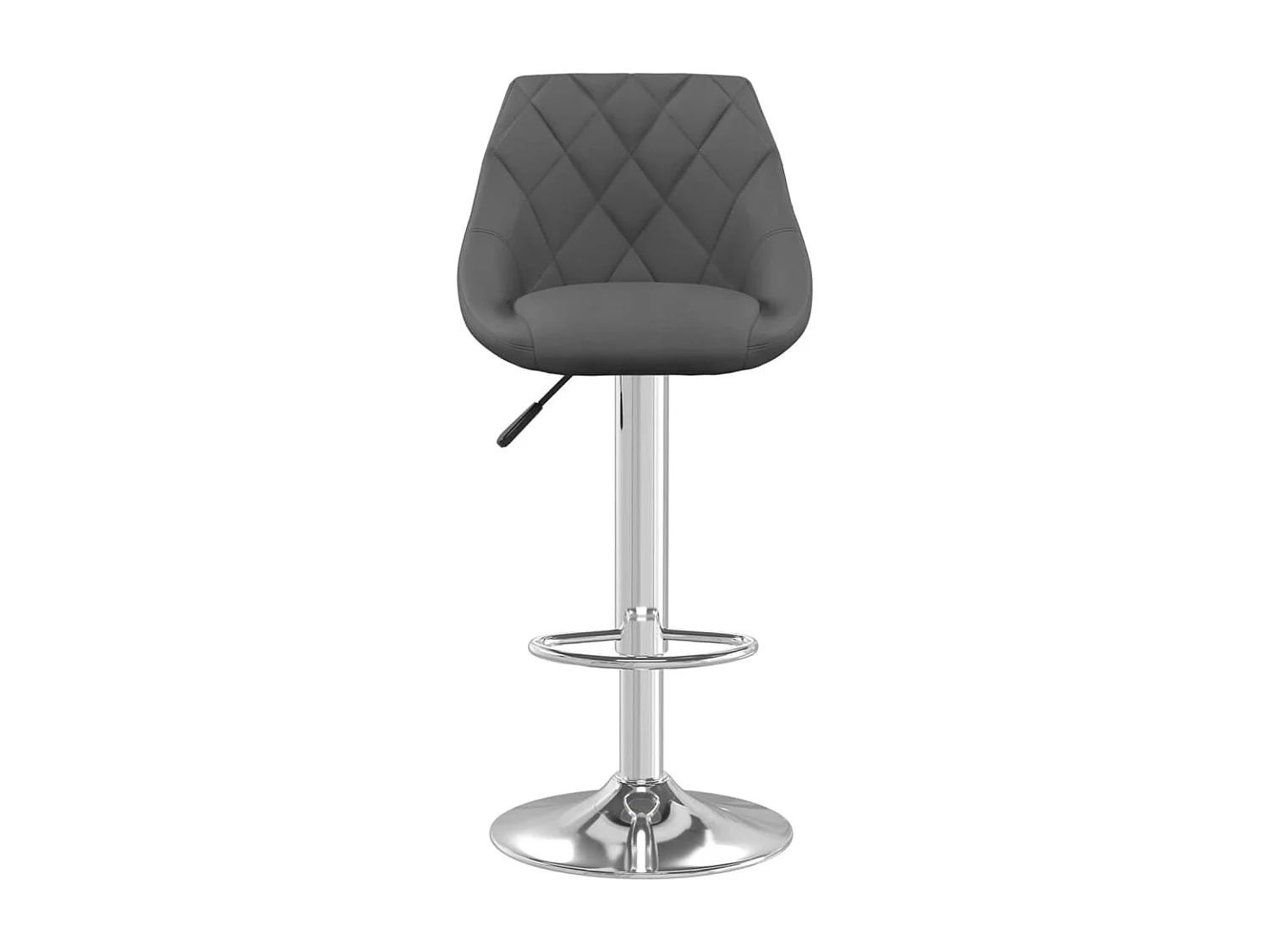 Barhocker 2 Stk. Dunkelgrau Samt