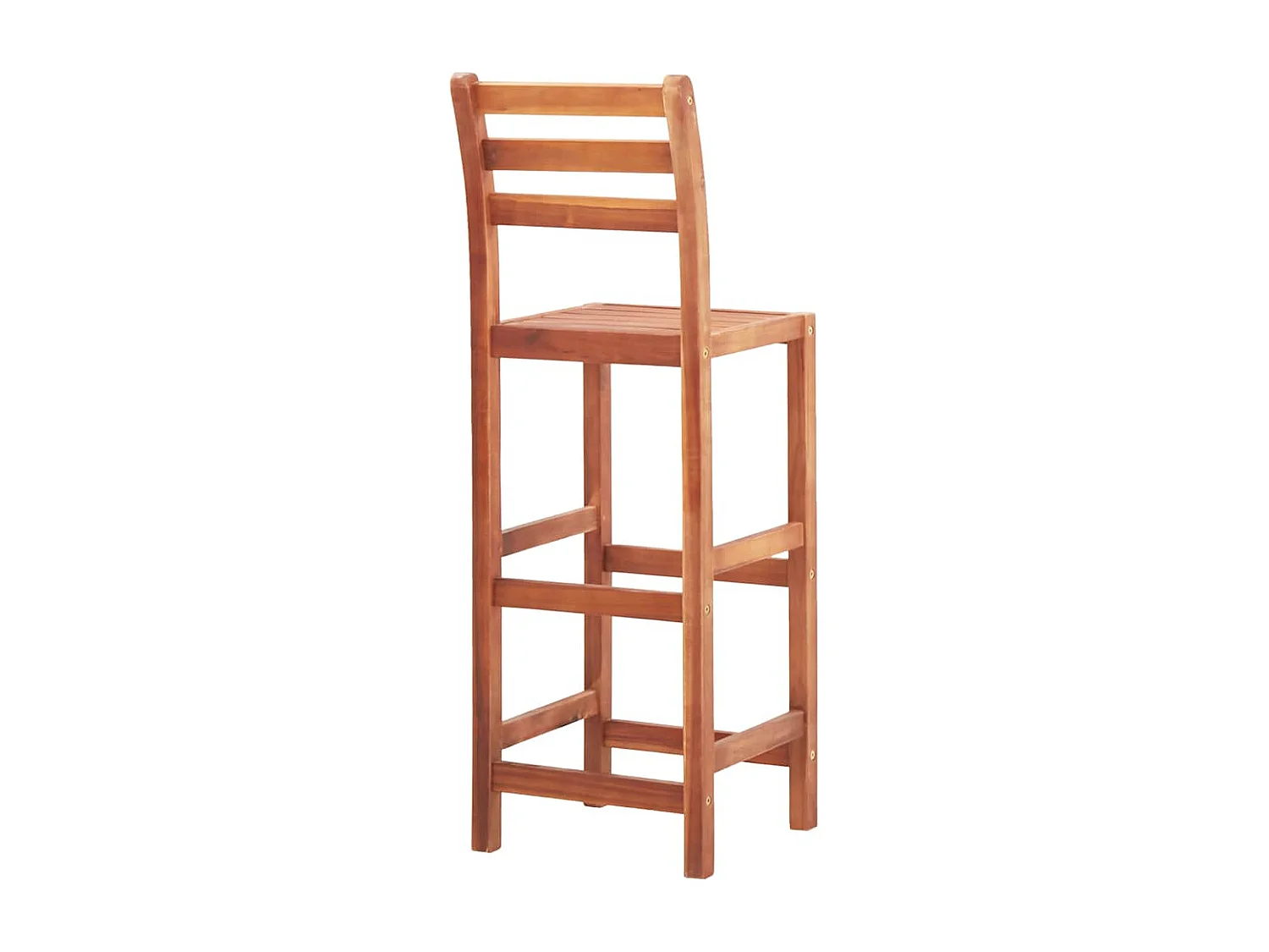 Bancos de bar 2 pcs madeira de acácia maciça