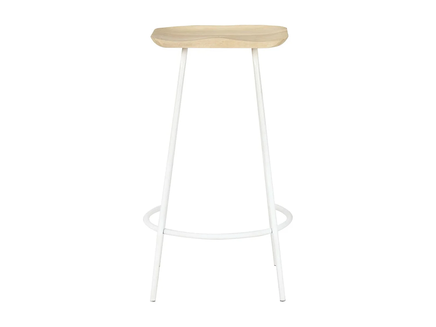 Tabourets de bar lot de 4 bois de manguier massif