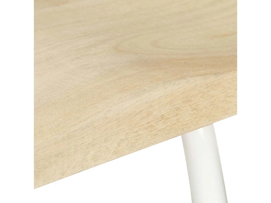 Tabourets de bar lot de 4 bois de manguier massif