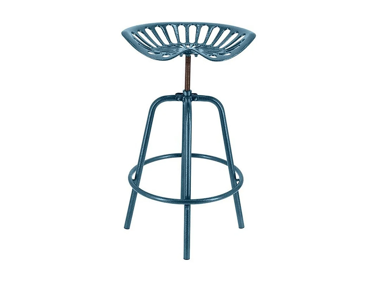 Chaise de tracteur de bar bleu