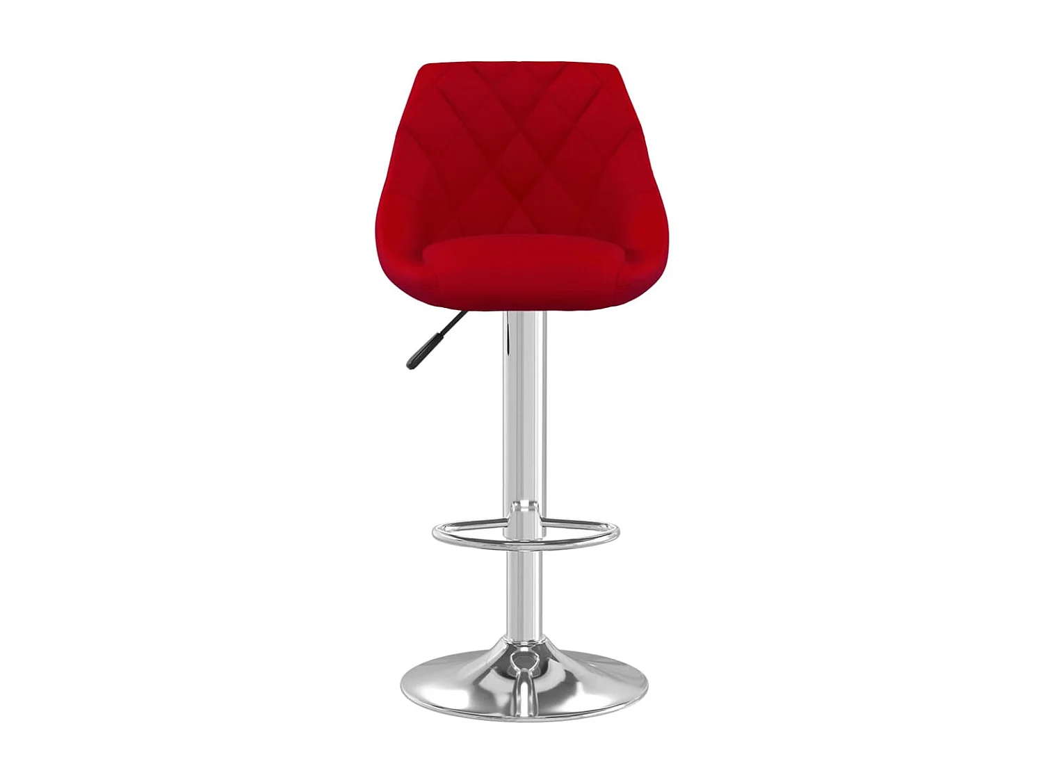 Tabourets de bar lot de 2 rouge bordeaux velours