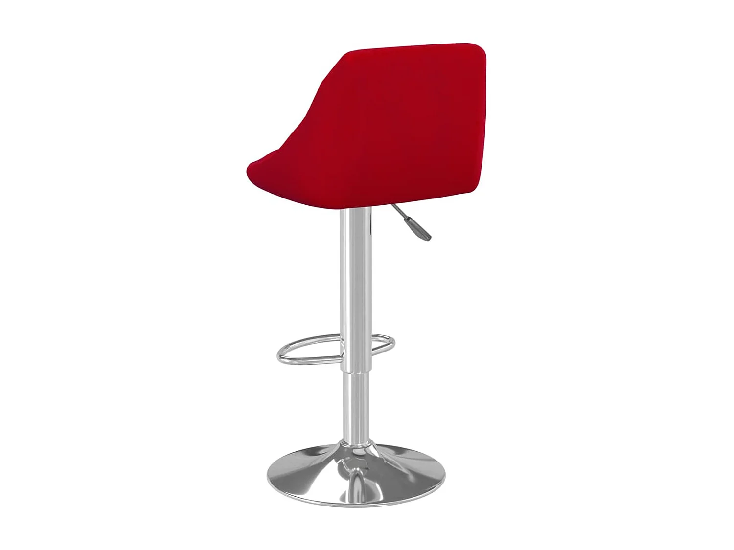 Tabourets de bar lot de 2 rouge bordeaux velours