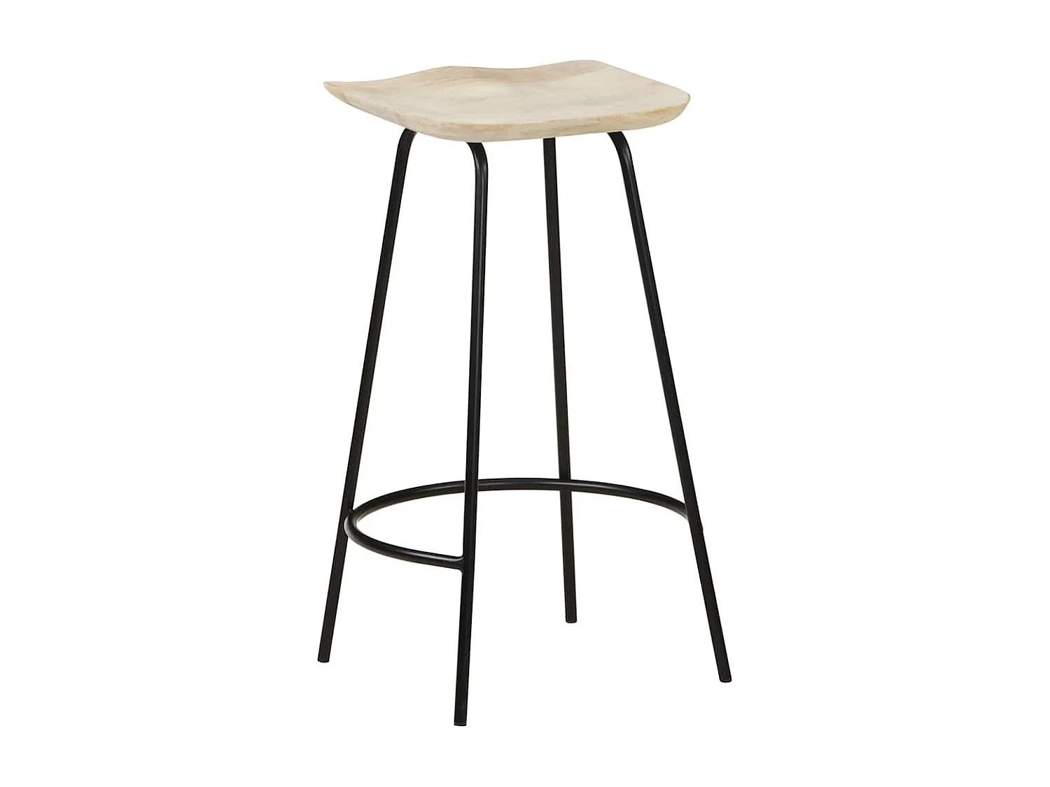 Bancos de bar 2 pcs madeira de mangueira maciça