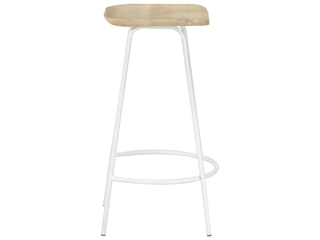 Barhocker 2 Stk. Mango Massivholz