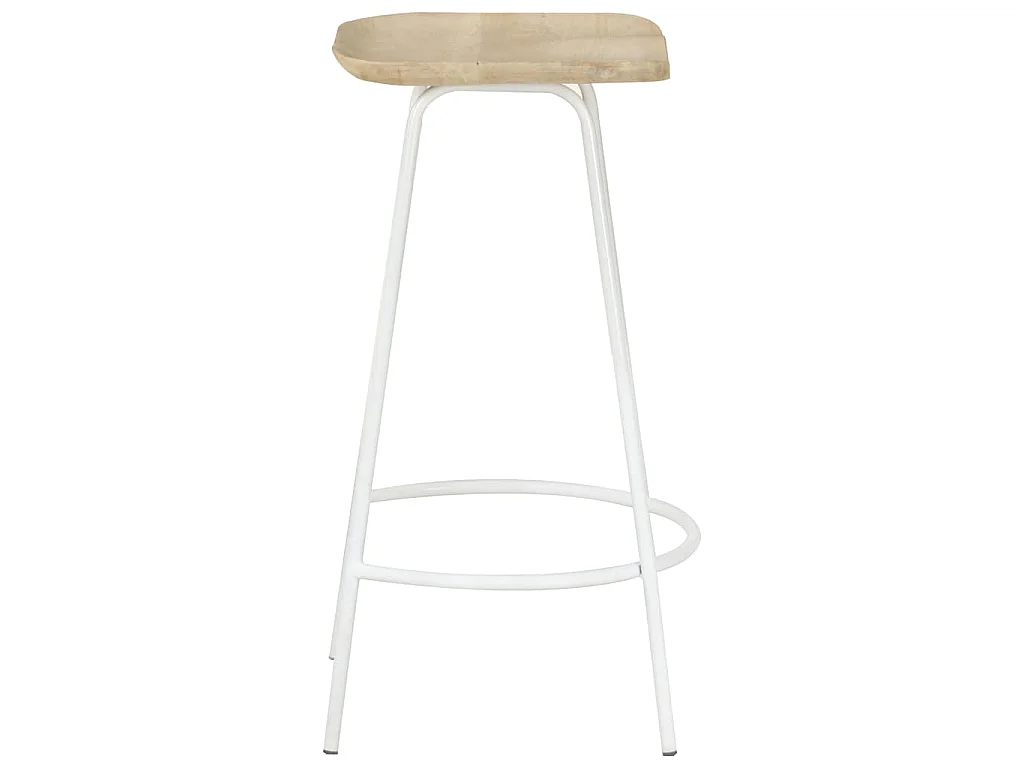 Barhocker 2 Stk. Mango Massivholz