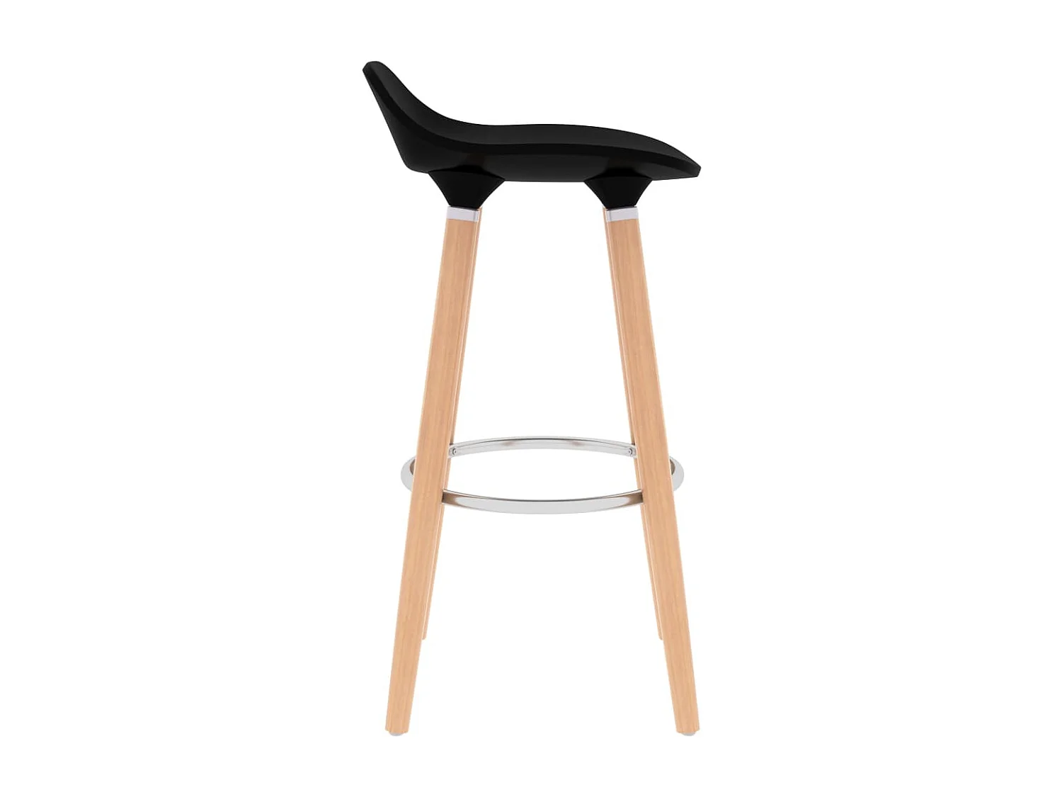 Tabourets de bar lot de 2 noir