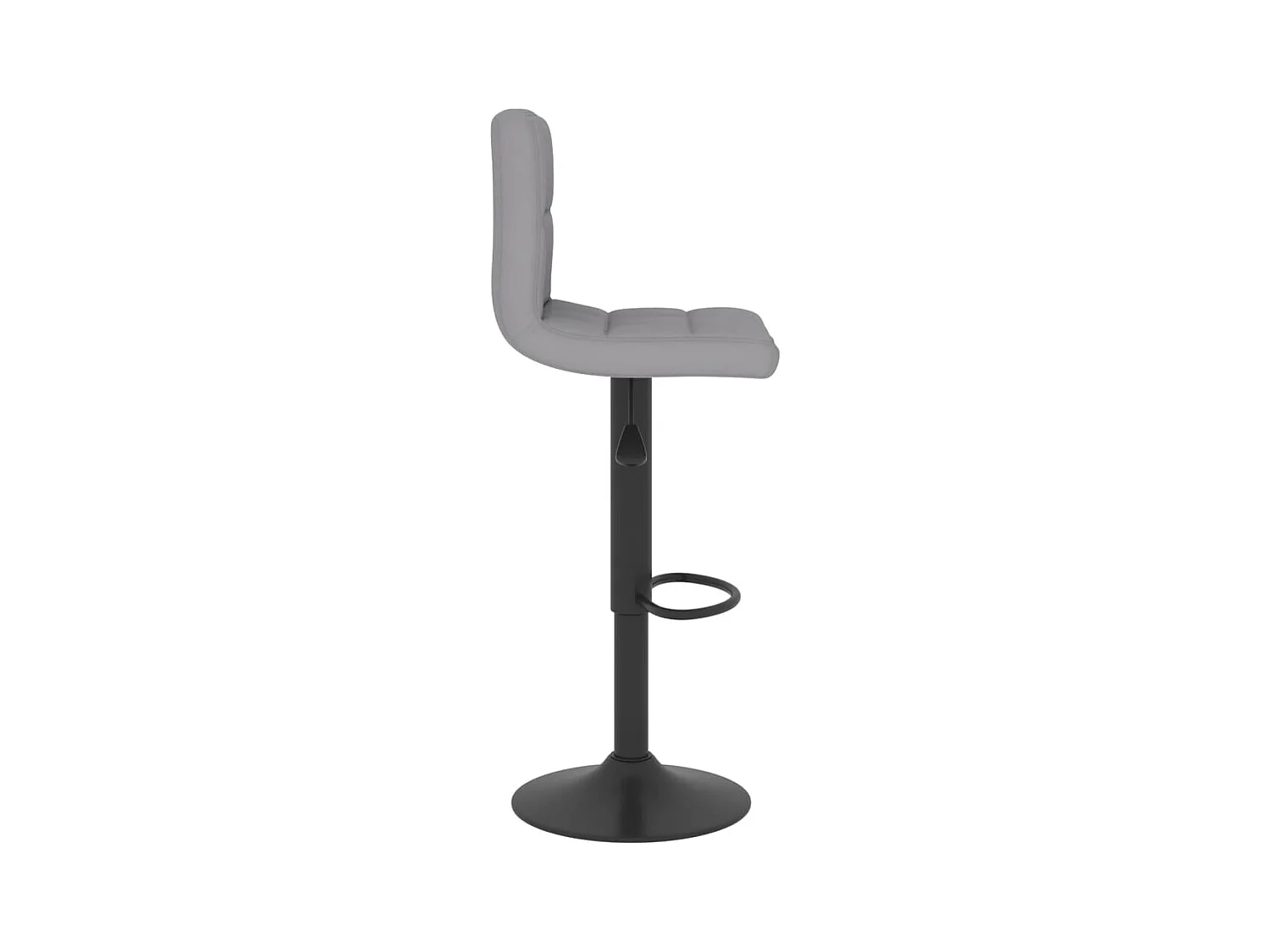 Tabourets de bar lot de 2 gris clair tissu