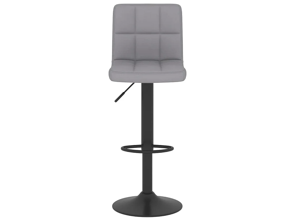 Barkrukken 2 st stof lichtgrijs