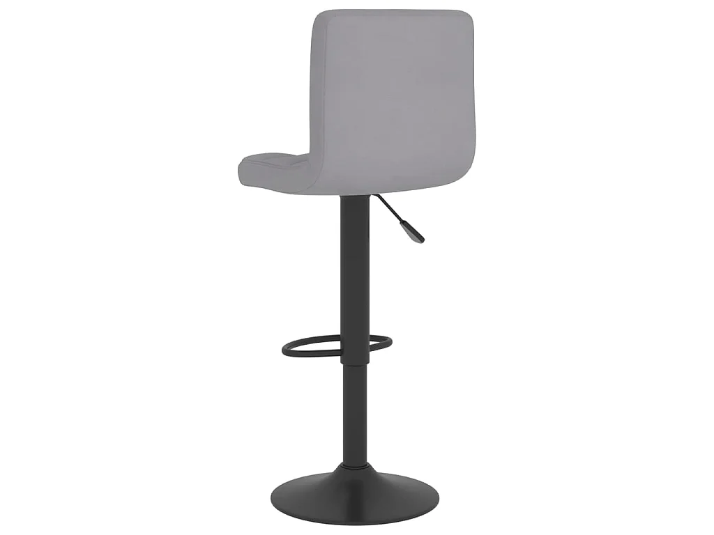 Barkrukken 2 st stof lichtgrijs