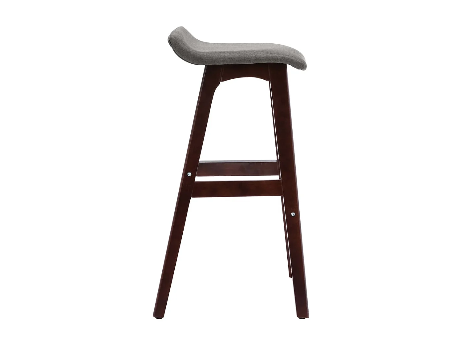 Barstoelen 2 st stof donkergrijs