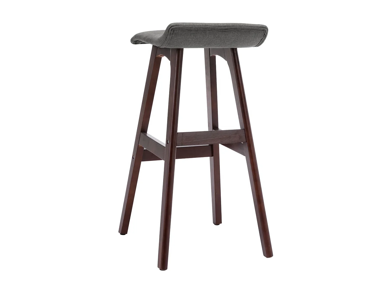 Barstoelen 2 st stof donkergrijs