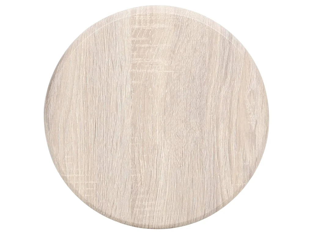 Tabourets de bar lot de 2 noir MDF