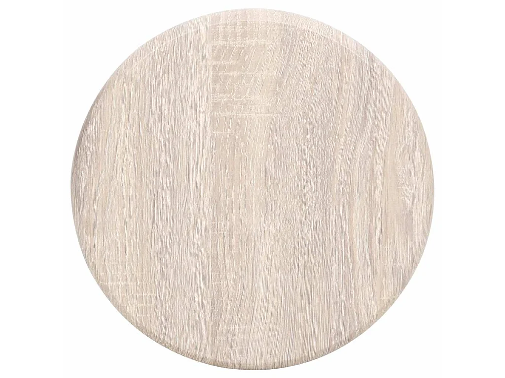 Tabourets de bar lot de 2 noir MDF