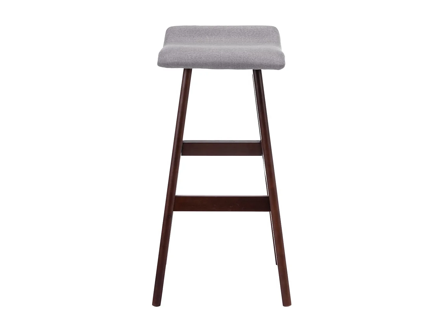 Sedia da Bar Grigio Talpa in Tessuto