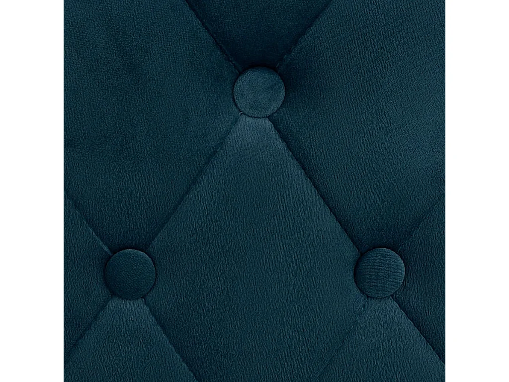 Tabourets de bar lot de 2 bleu velours