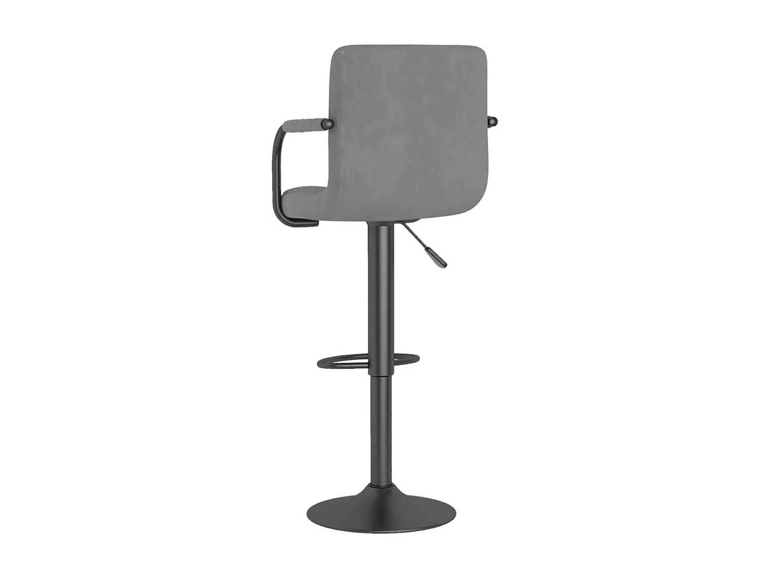 Barhocker 2 Stk. Hellgrau Samt