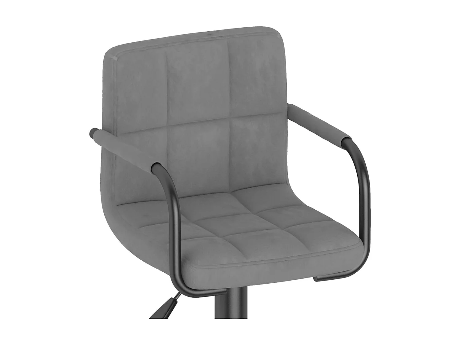 Barhocker 2 Stk. Hellgrau Samt