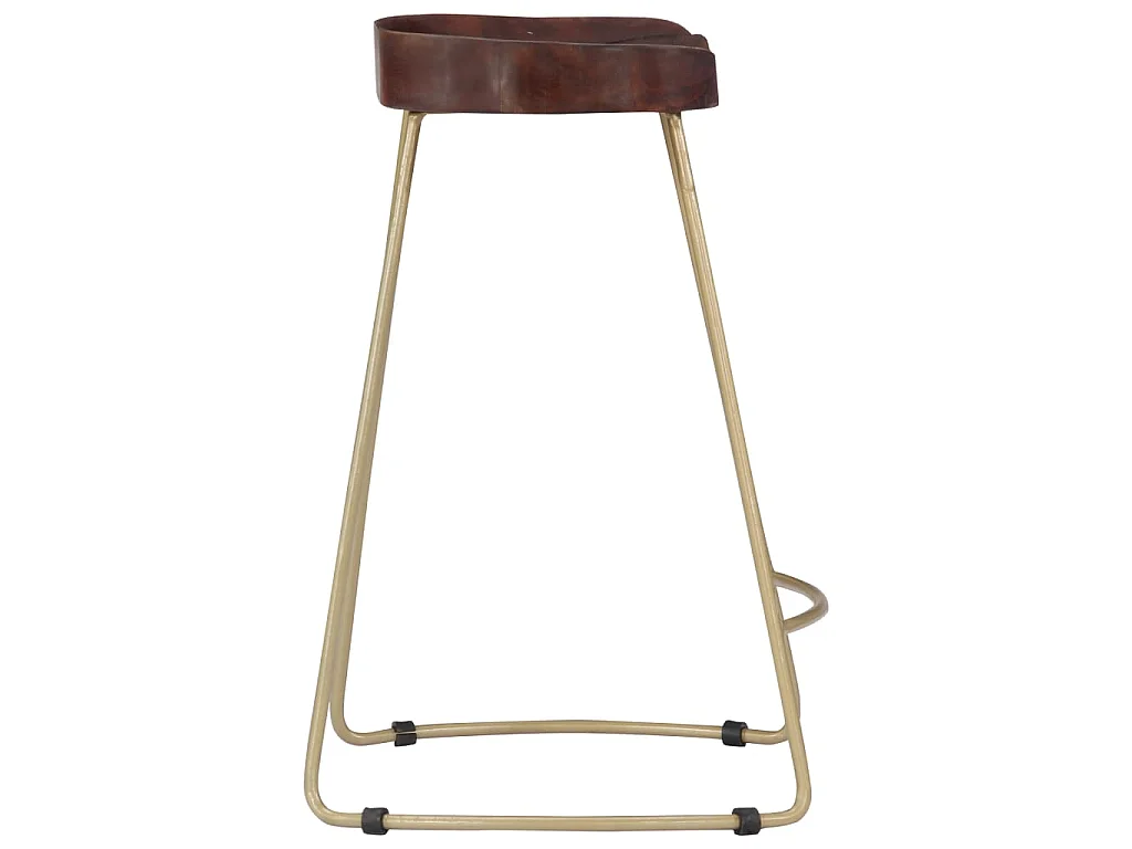 Tabourets de bar Gavin lot de 2 bois de manguier massif