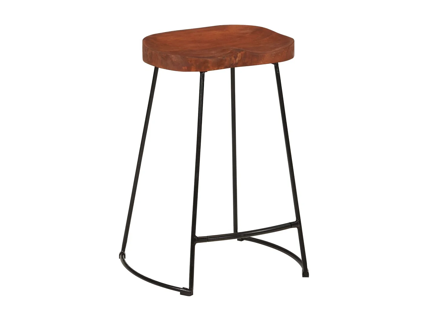 Gavin Barhocker 2 Stk. 45x40x63 cm Massivholz Mango