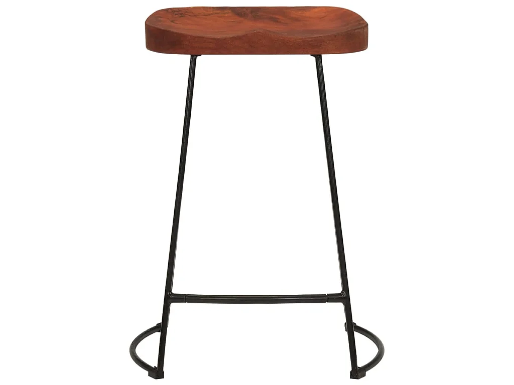 Sgabelli da Bar Gavin 2 pz 45x40x63 cm Legno Massello di Mango