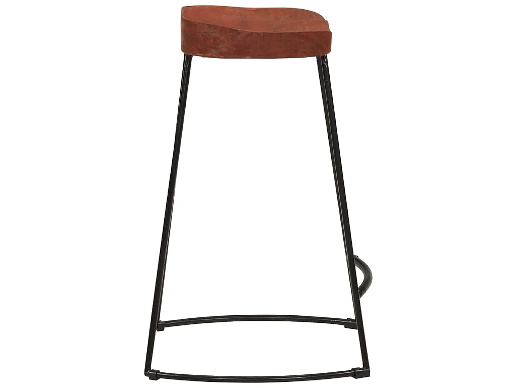 Sgabelli da Bar Gavin 2 pz 45x40x63 cm Legno Massello di Mango