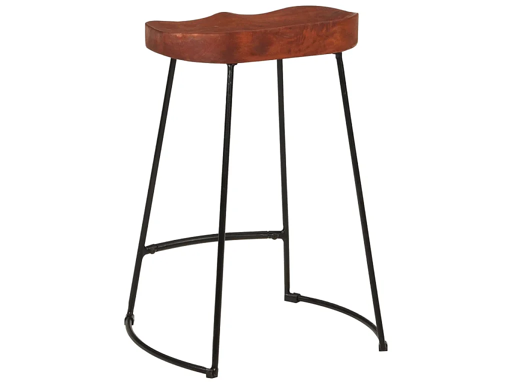Sgabelli da Bar Gavin 2 pz 45x40x63 cm Legno Massello di Mango
