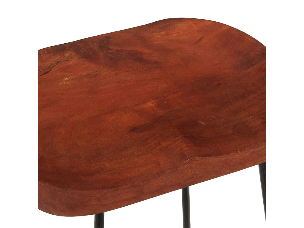 Sgabelli da Bar Gavin 2 pz 45x40x63 cm Legno Massello di Mango