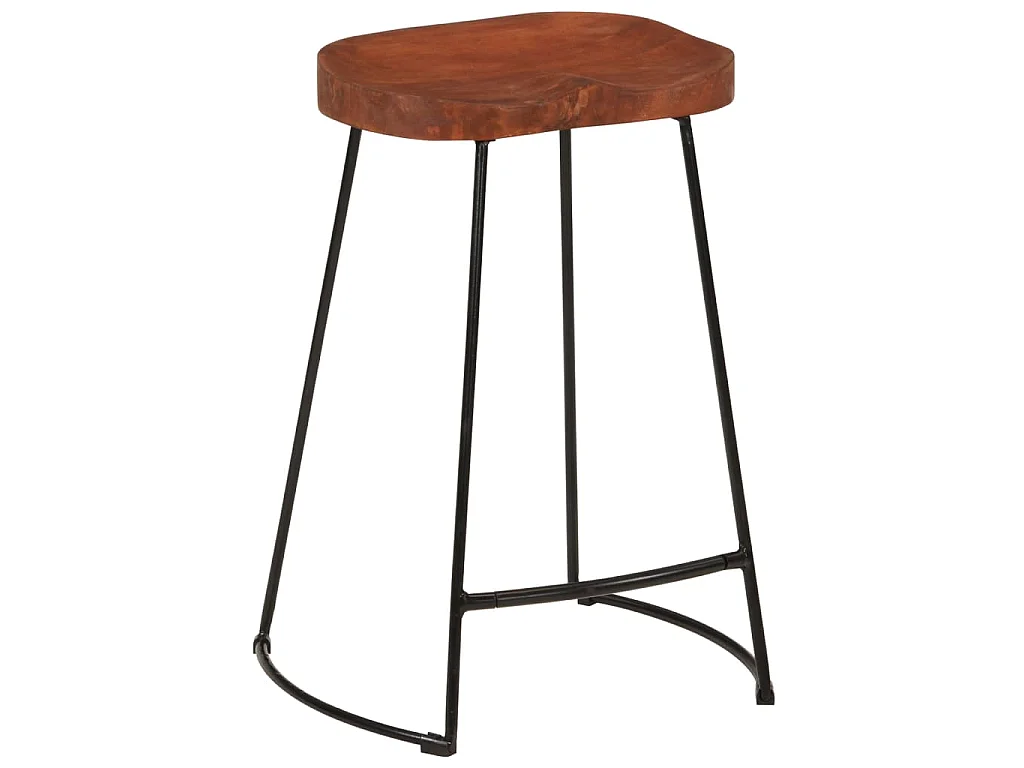 Sgabelli da Bar Gavin 2 pz 45x40x63 cm Legno Massello di Mango