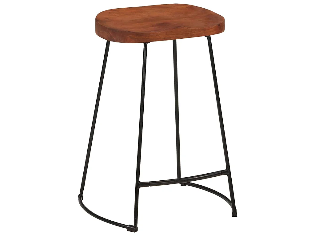 Barkrukken 2 st Gavin 45x40x63 cm massief mangohout