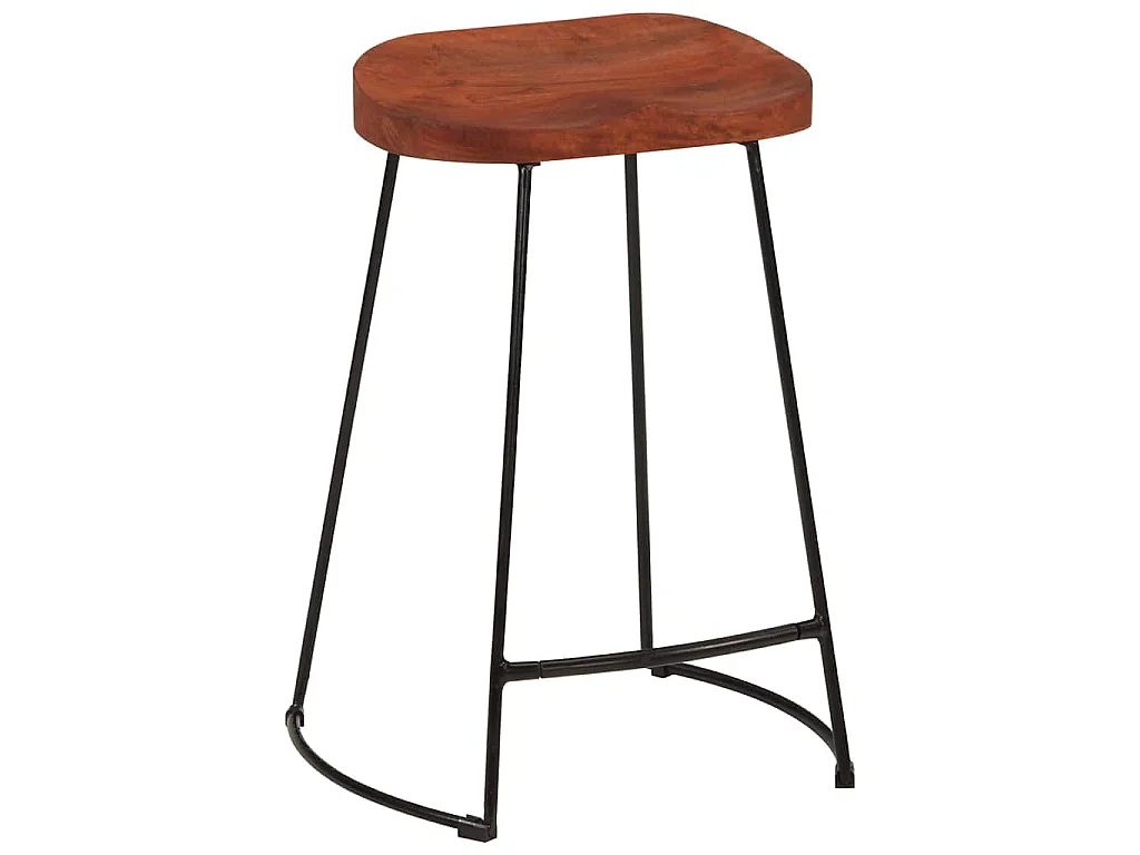Barkrukken 2 st Gavin 45x40x63 cm massief mangohout