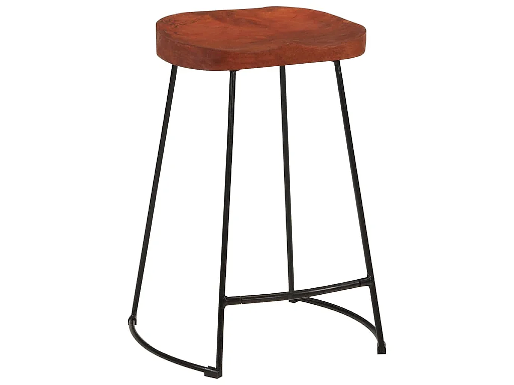Barkrukken 2 st Gavin 45x40x63 cm massief mangohout